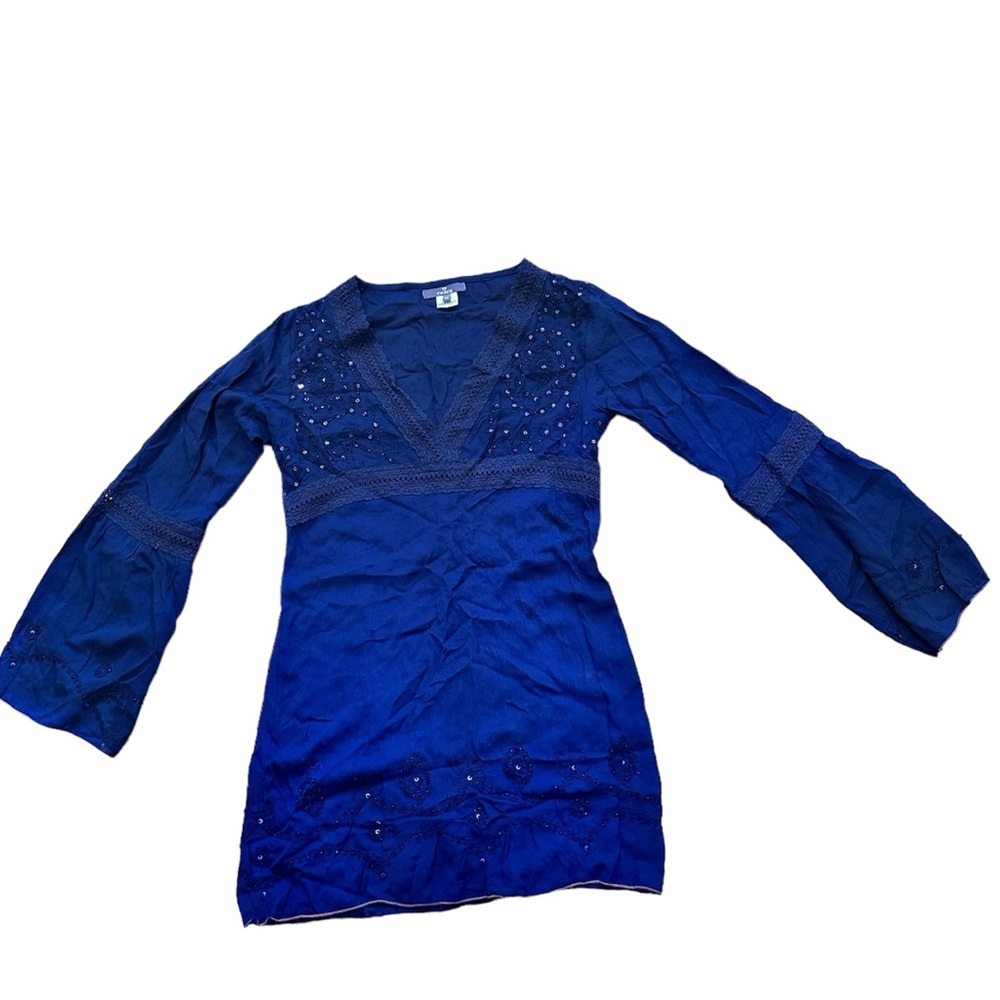 Chach Blue Coverup Size 14